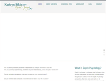 Tablet Screenshot of kathrynbikle.com